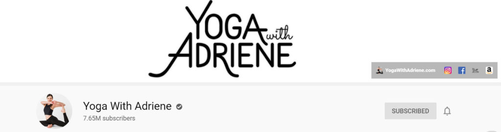 瑜伽的youtube頻道