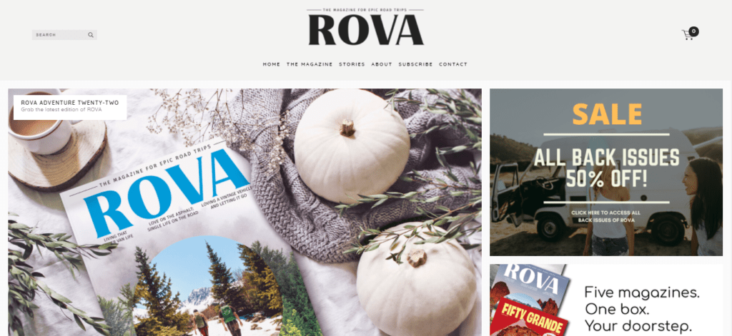 Rova的主頁