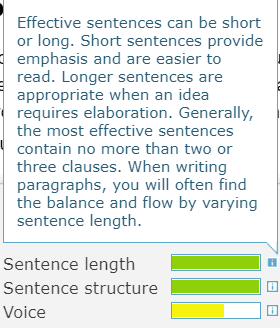 句子長度、句子結構和語態